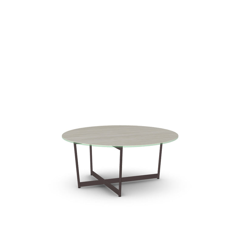 Jill Coffee Table w/ Italian Porcelain Glass Tabletop