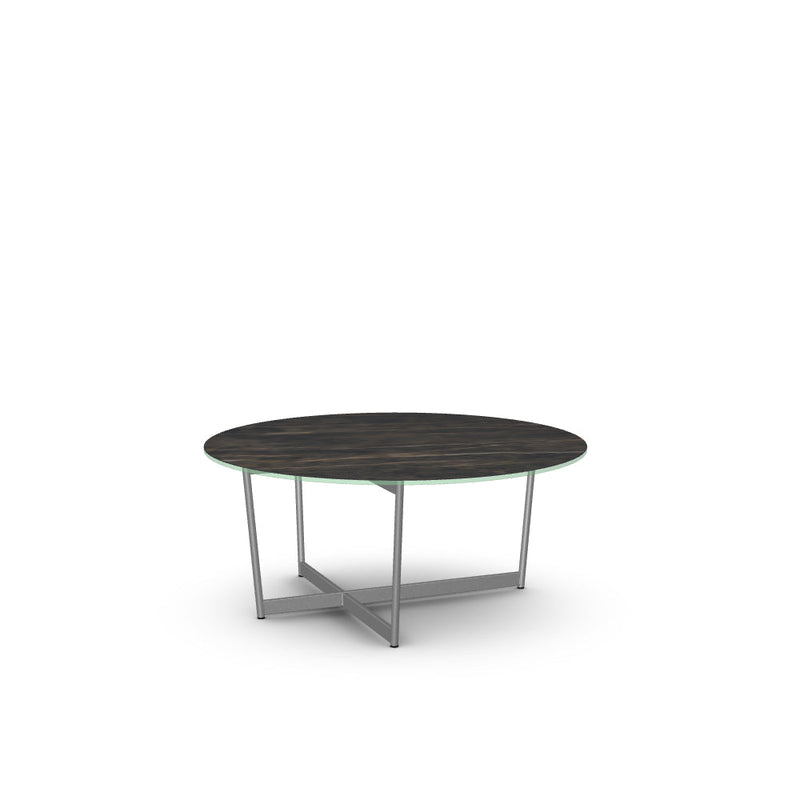 Jill Coffee Table w/ Italian Porcelain Glass Tabletop