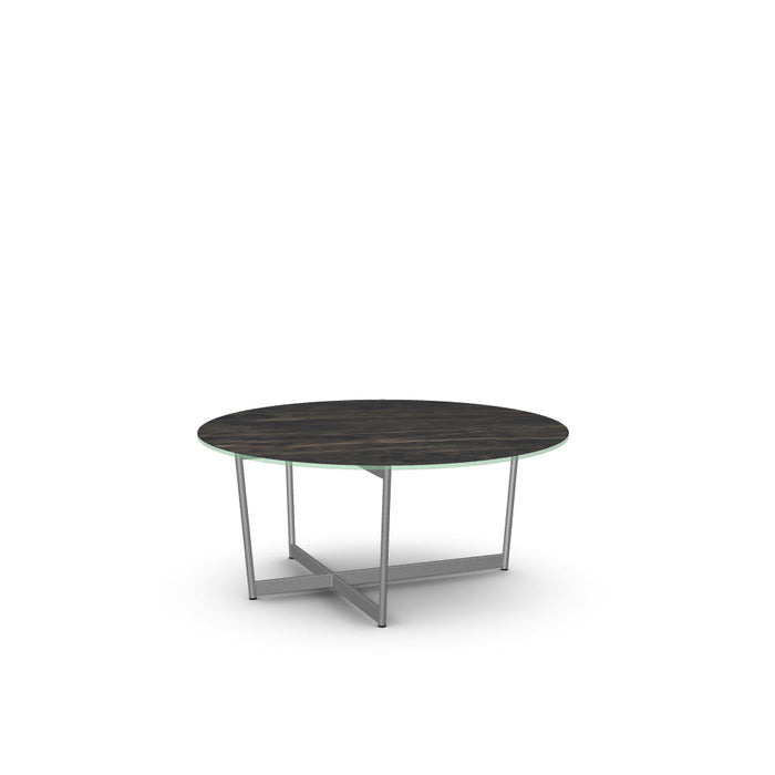 Jill Coffee Table w/ Italian Porcelain Glass Tabletop