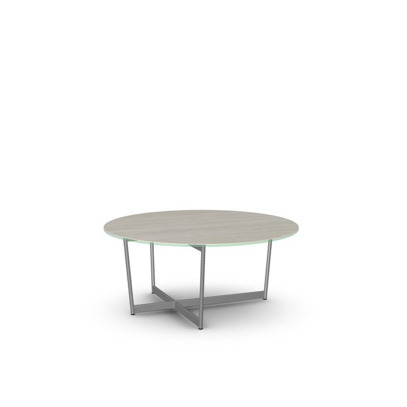 Jill Coffee Table w/ Italian Porcelain Glass Tabletop