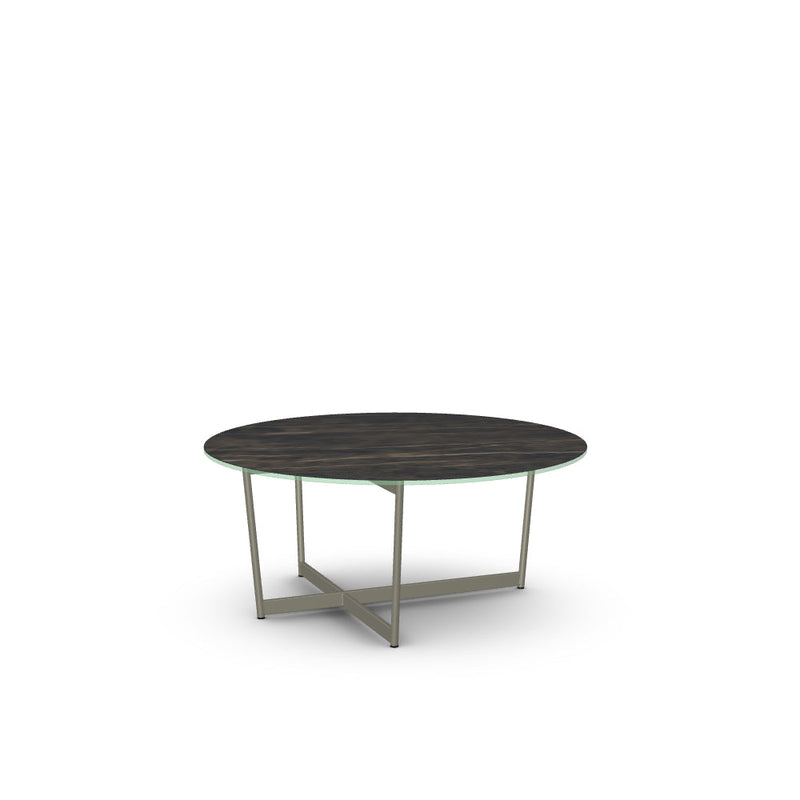 Jill Coffee Table w/ Italian Porcelain Glass Tabletop