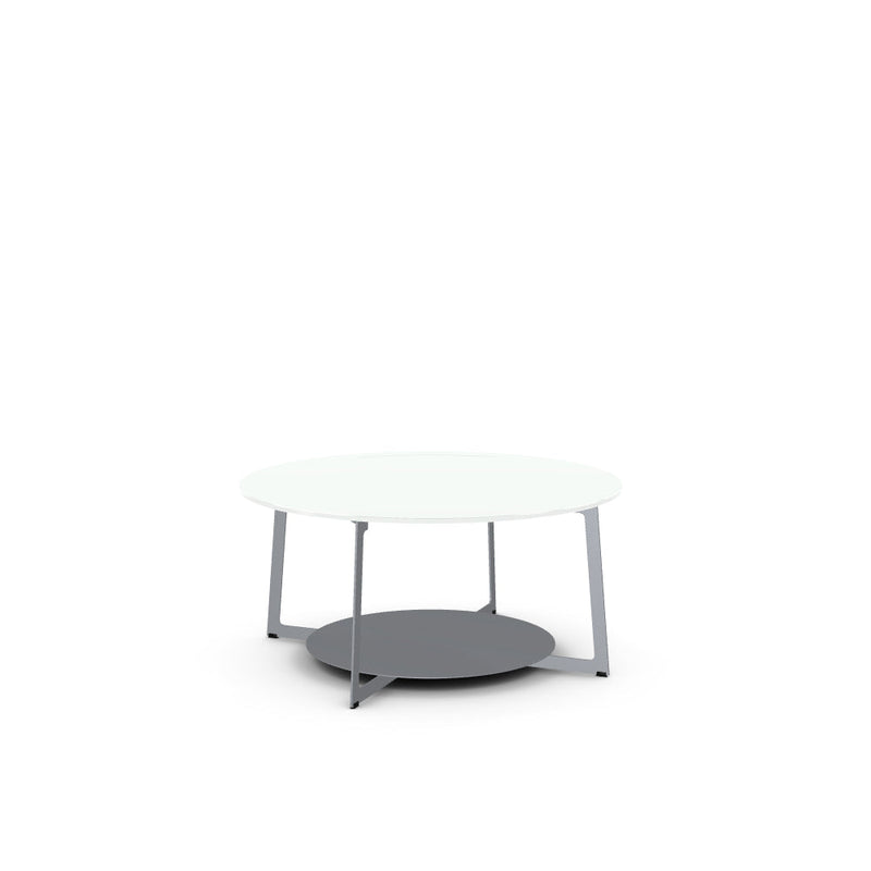 Malloy Coffee Table w/ Glass Tabletop