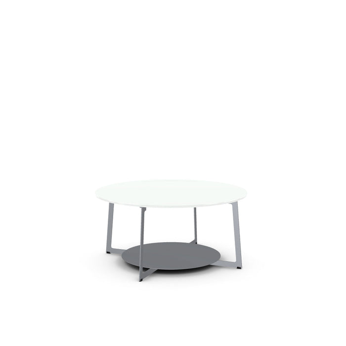 Malloy Coffee Table w/ Glass Tabletop