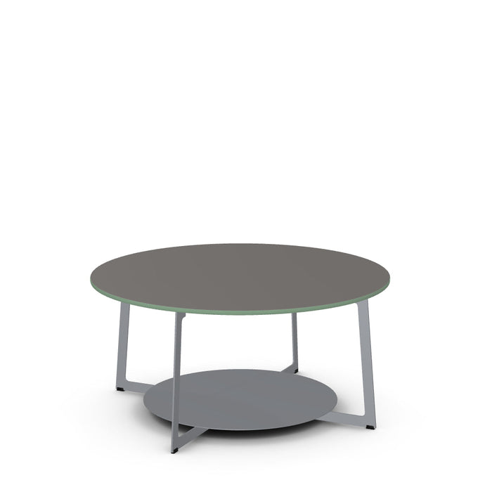 Malloy Coffee Table w/ Glass Tabletop