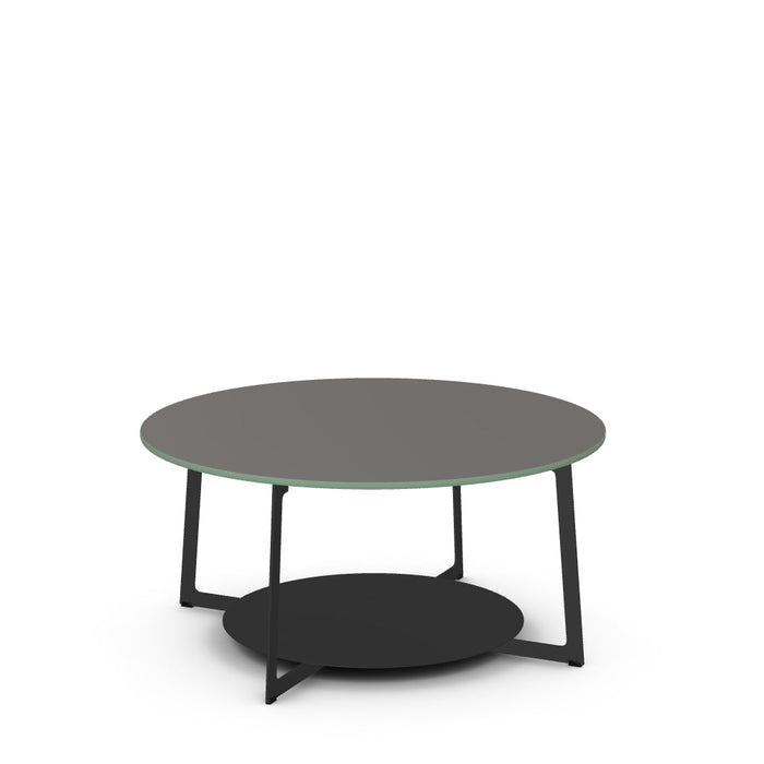 Malloy Coffee Table w/ Glass Tabletop