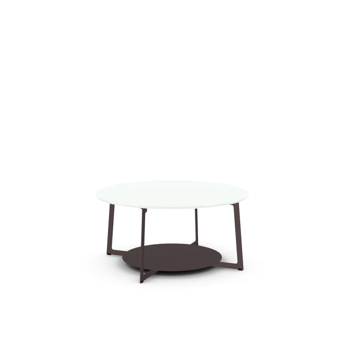 Malloy Coffee Table w/ Glass Tabletop