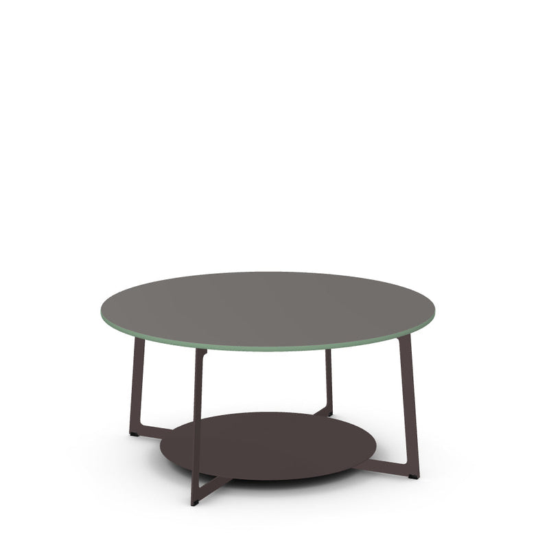 Malloy Coffee Table w/ Glass Tabletop