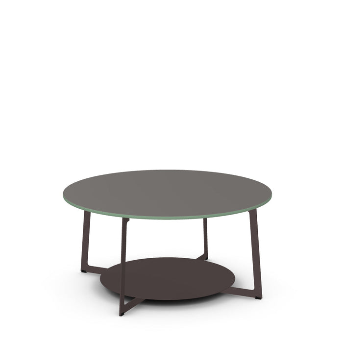 Malloy Coffee Table w/ Glass Tabletop
