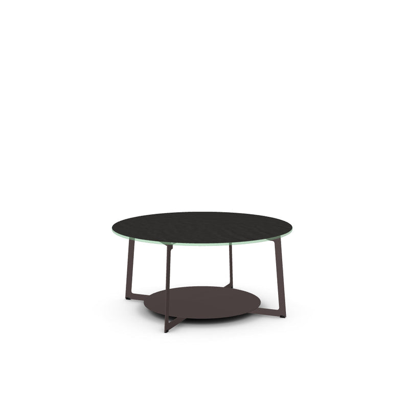 Malloy Coffee Table w/ Starstone Glass Tabletop