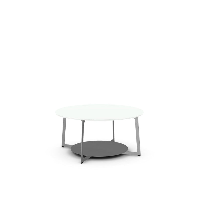 Malloy Coffee Table w/ Glass Tabletop