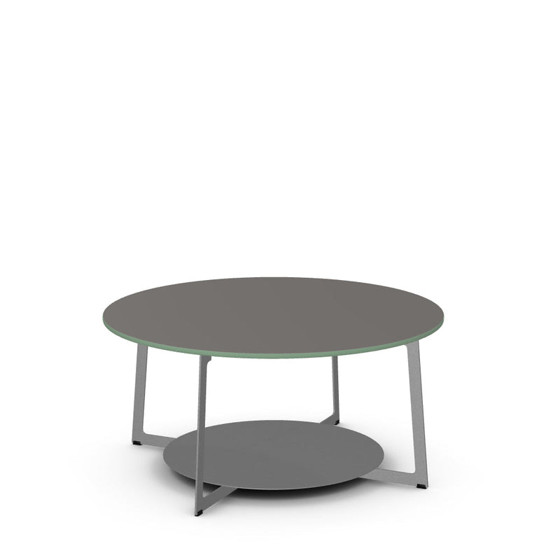 Malloy Coffee Table w/ Glass Tabletop
