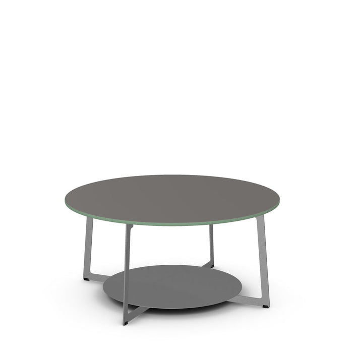 Malloy Coffee Table w/ Glass Tabletop