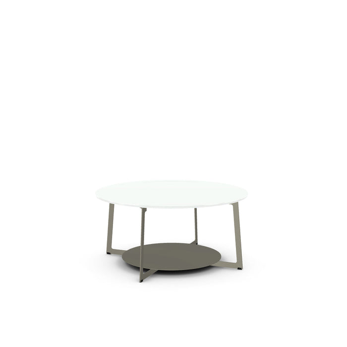 Malloy Coffee Table w/ Glass Tabletop