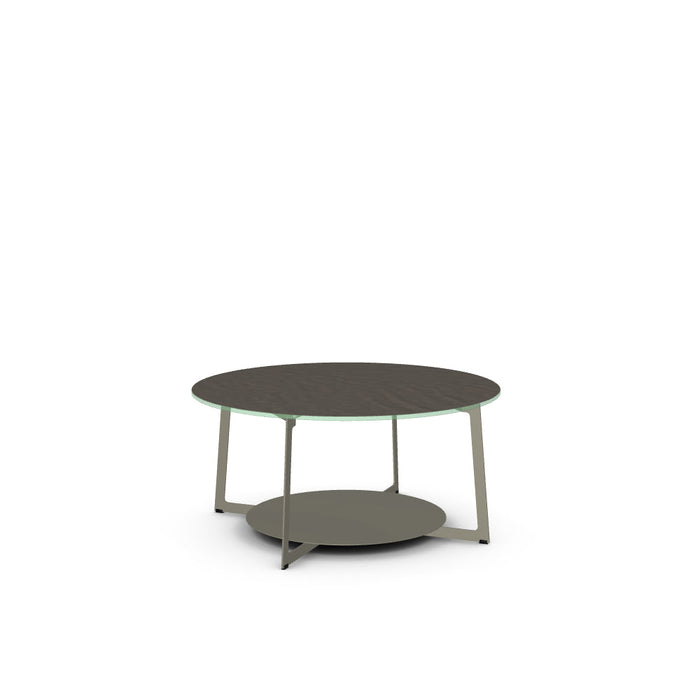 Malloy Coffee Table w/ Starstone Glass Tabletop