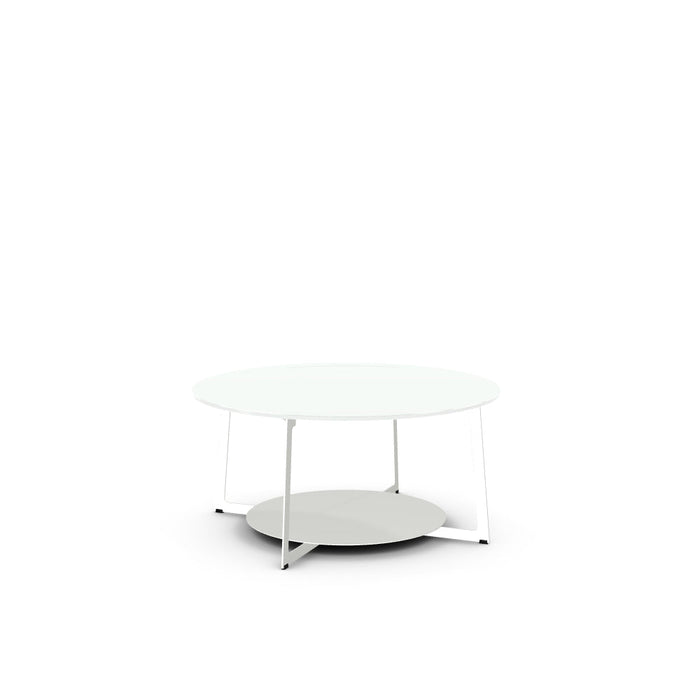 Malloy Coffee Table w/ Glass Tabletop