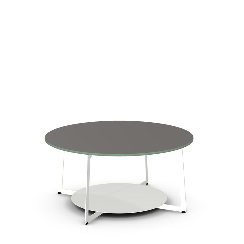 Malloy Coffee Table w/ Glass Tabletop