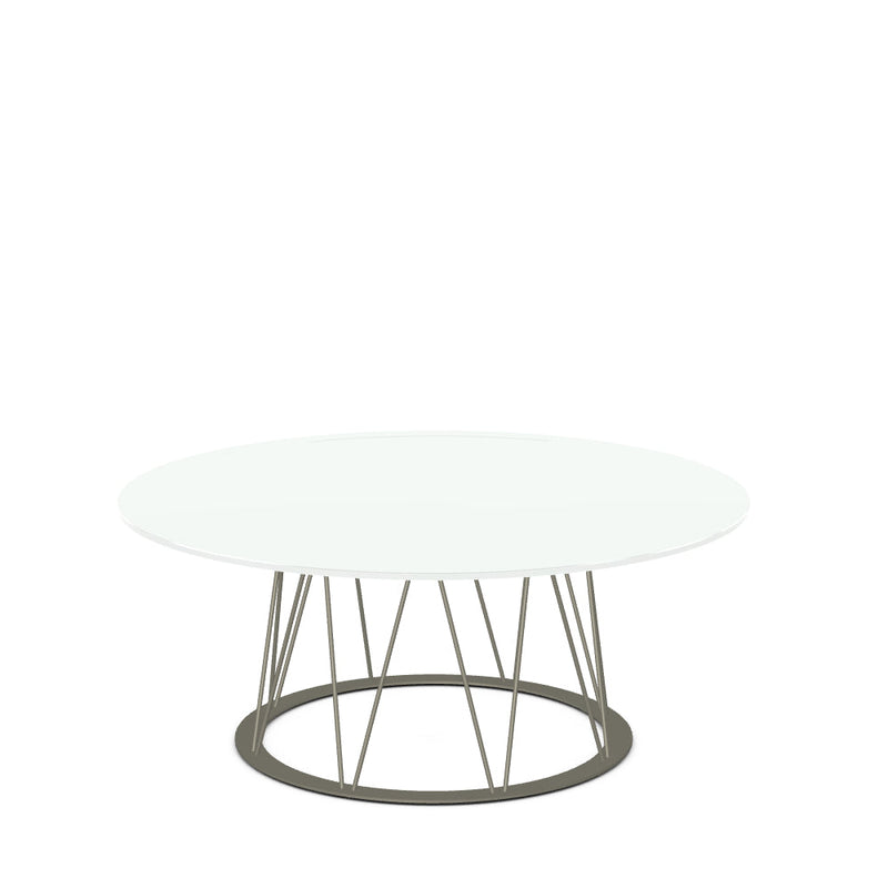 Calypso Coffee Table w/ Glass Tabletop