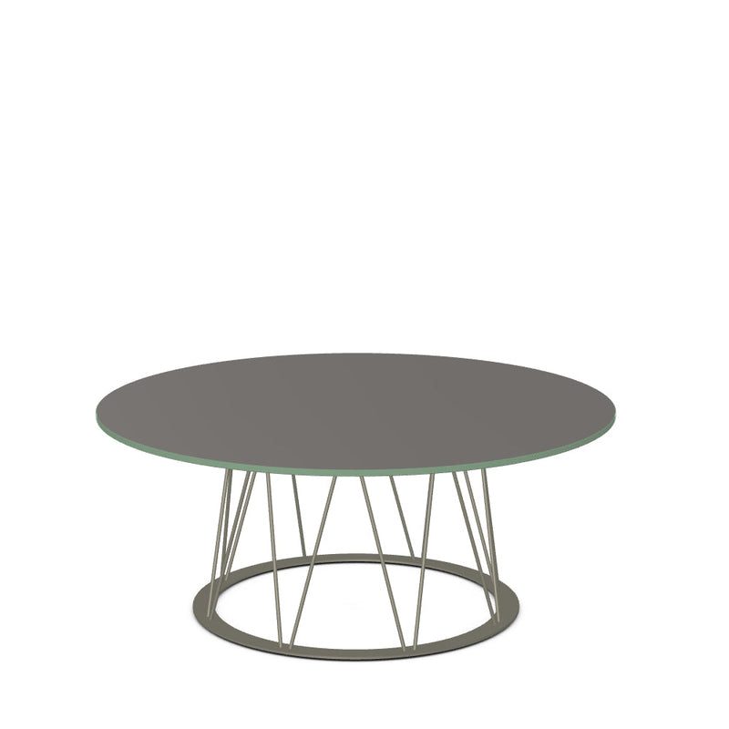 Calypso Coffee Table w/ Glass Tabletop
