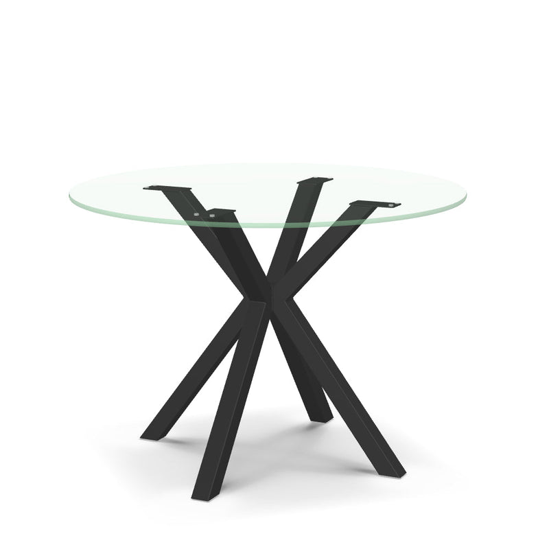 Asterisk Table w/ Glass Tabletop