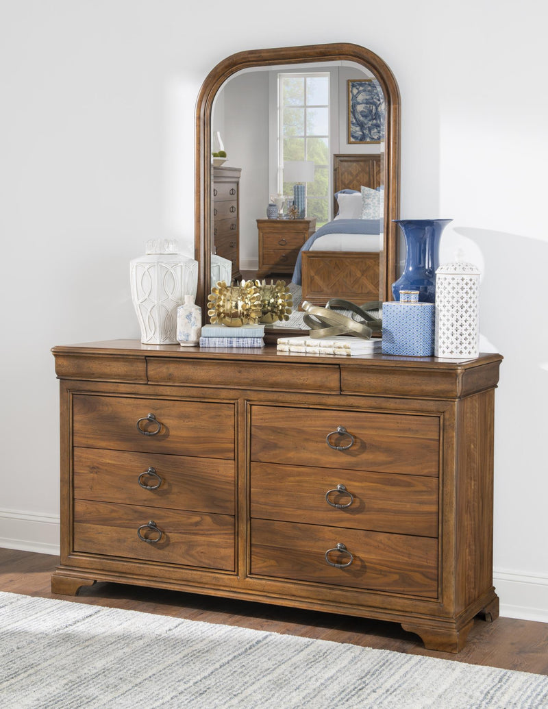 Echelon - Arched Mirror - Heritage Walnut