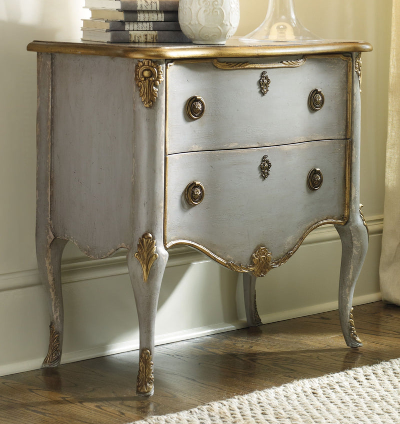 Home Accent - French 2-Drawer Chest - Silver