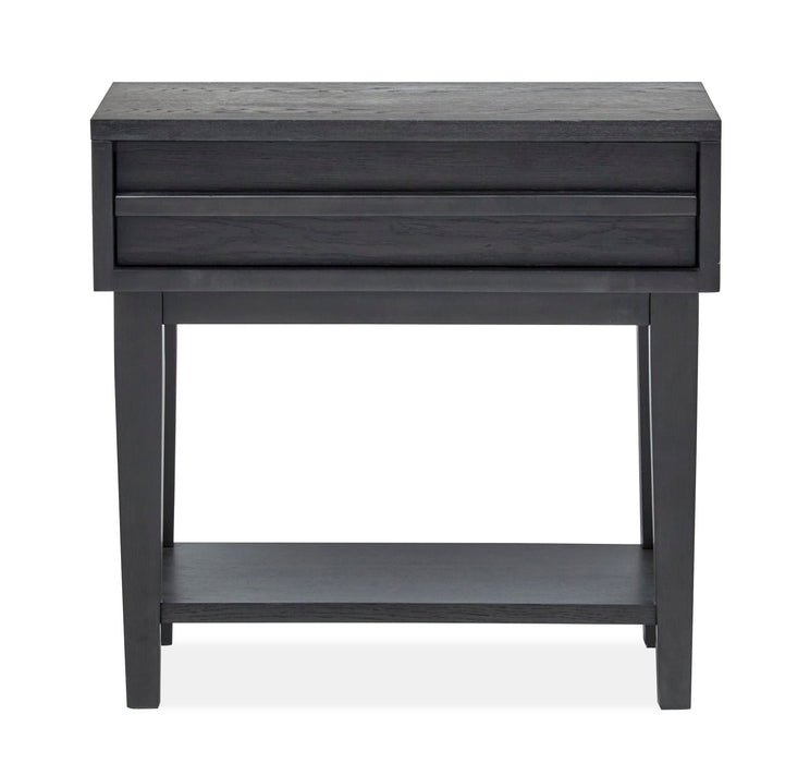 Lindon - Dark Open Nightstand - Coffee Bean