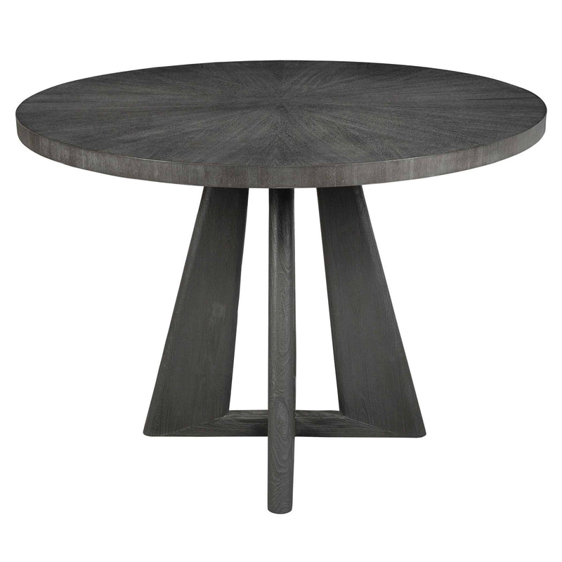 Pulsar - Round Walnut Dining Table - Gray