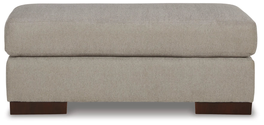 Maggie Ottoman -Flax