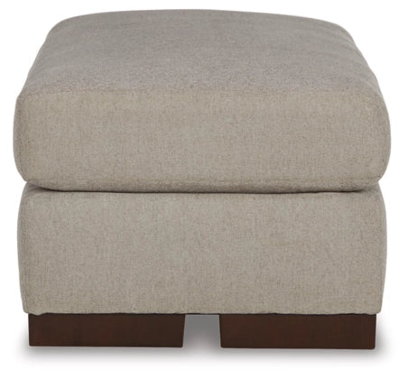 Maggie Ottoman -Flax