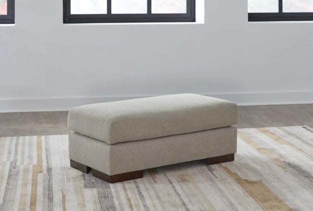 Maggie Ottoman -Flax