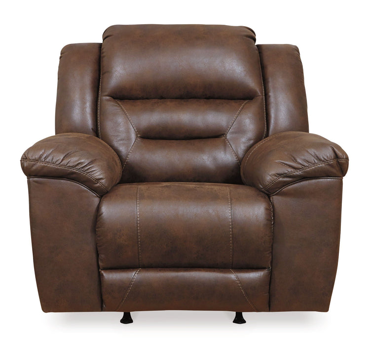 Stoneland - Rocker Recliner - Faux Leather - Chocolate