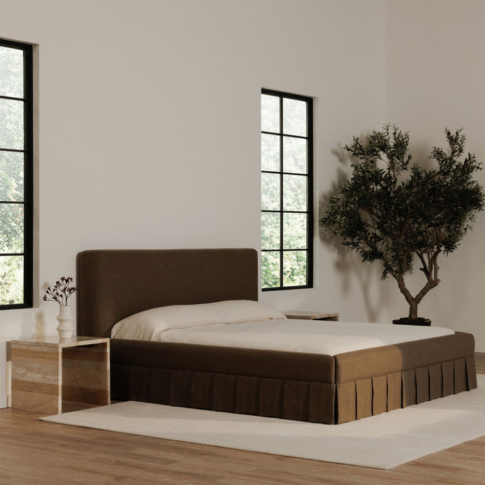 Maren - King Bed - Dark Brown