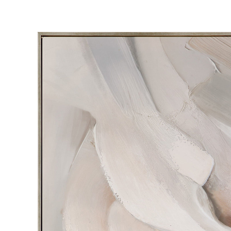 Soft Contours II Framed Canvas - Green
