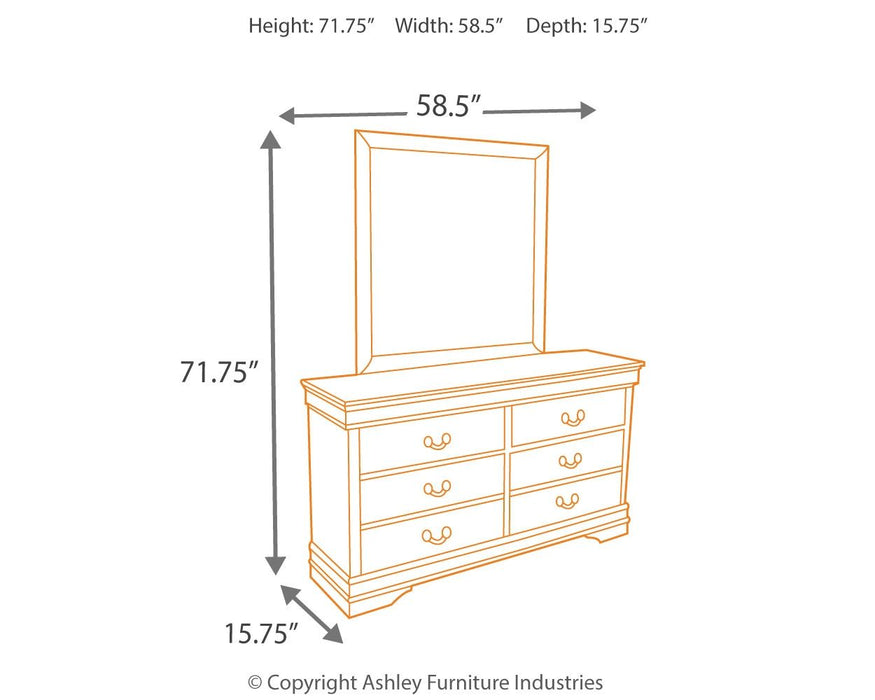 Alisdair Dark Brown Dresser, Mirror