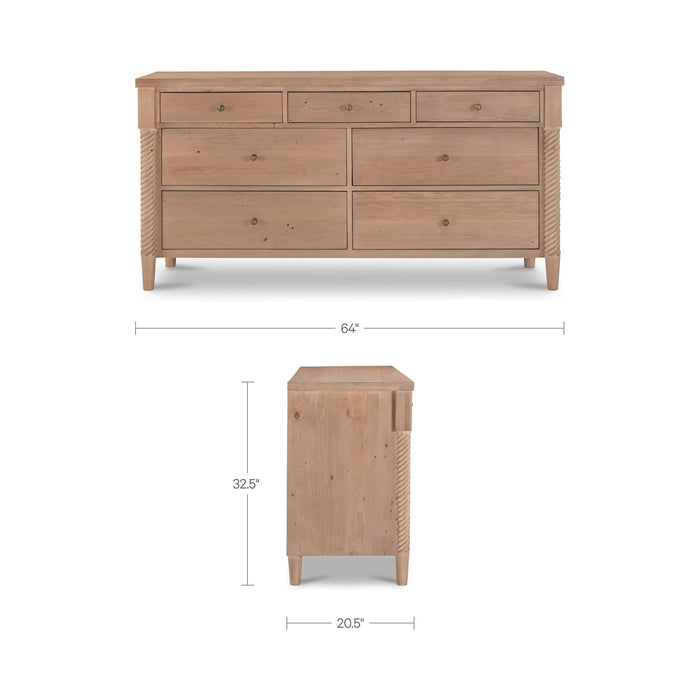 Joni - 7 Drawer Dresser - Natural