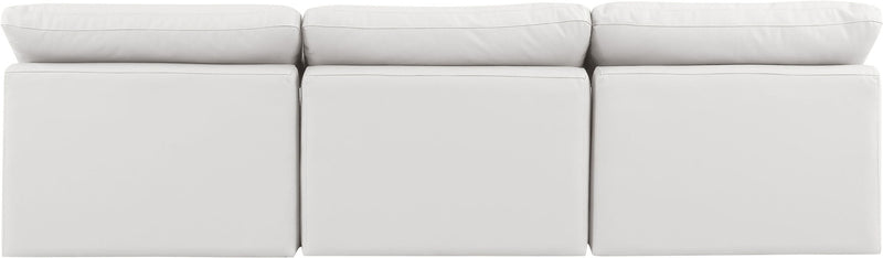 Indulge - Faux Leather 3 Seat Modular Armless Sofa