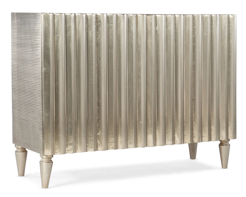 Melange - Mackenna 2-Door Chest - Silver