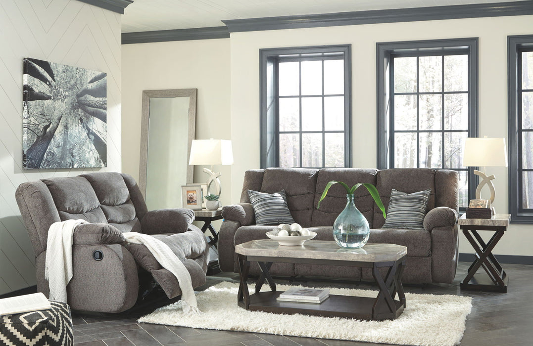 Tulen - 2 Pc. - Reclining Sofa, Reclining Loveseat - Gray