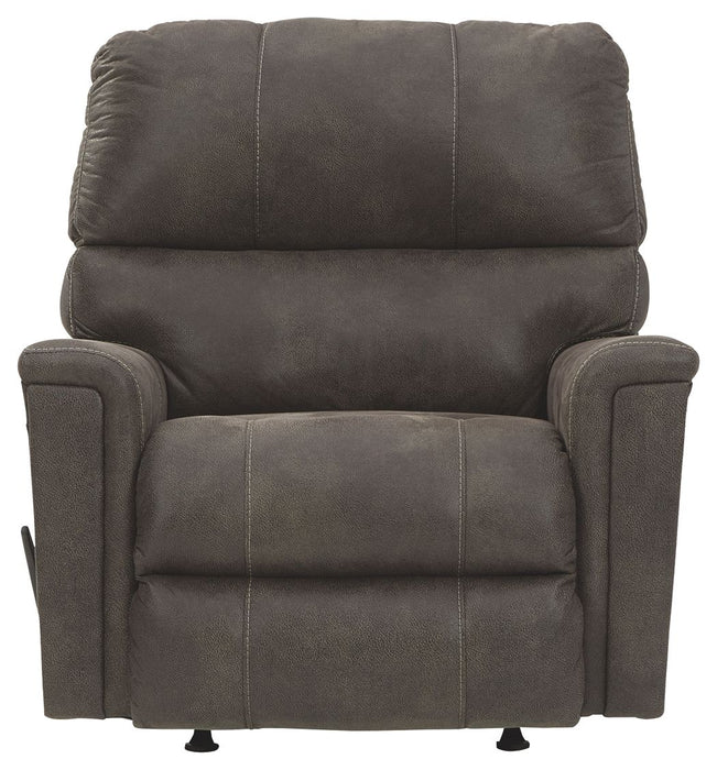 Navi - Rocker Recliner - Faux Leather - Smoke