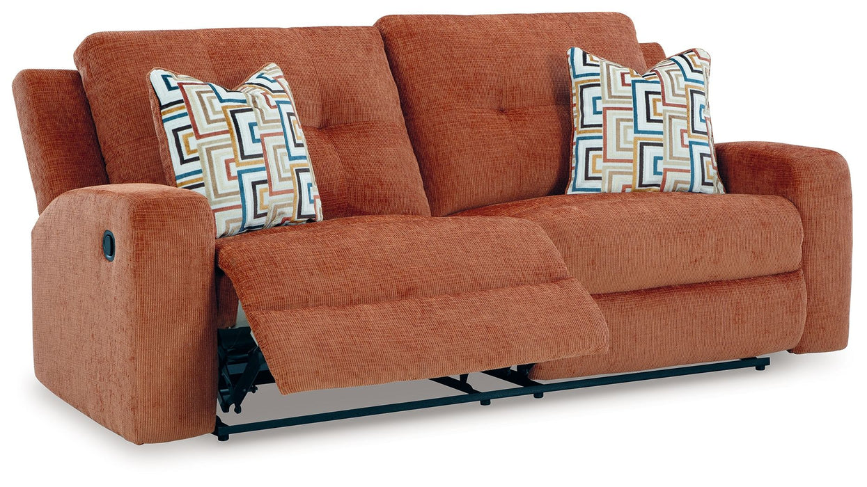 Danum - 2 Seat Reclining Sofa - Fabric - Spice