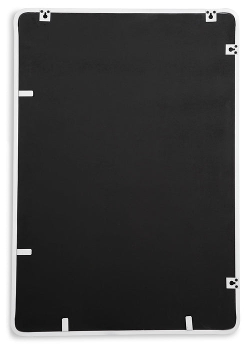 Brocky White Accent Mirror Rectangle