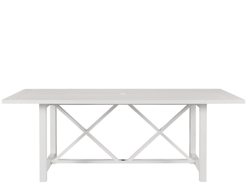 Coastal Living Outdoor Tybee Rectangle Dining Table White
