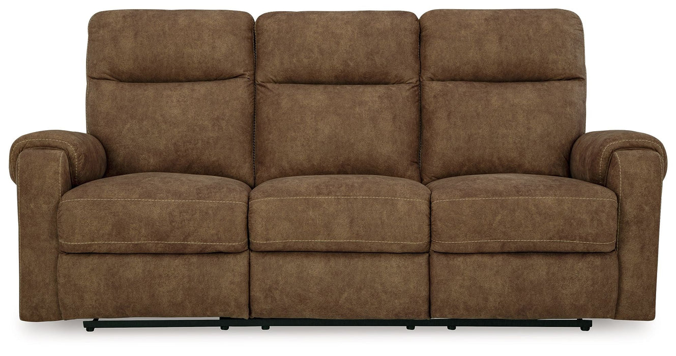 Edenwold - Reclining Sofa - Faux Leather - Brindle
