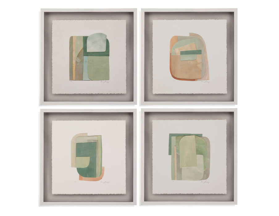 Color Structure IV Framed Print - Green