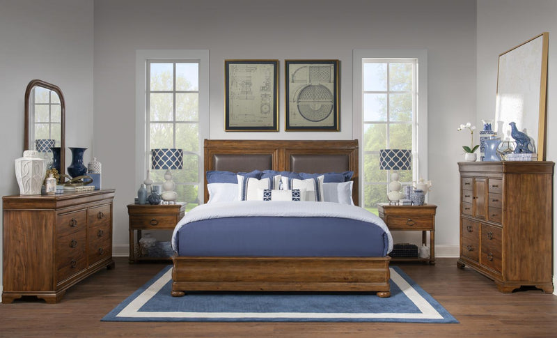 Echelon - Complete Upholstered Sleigh Bed
