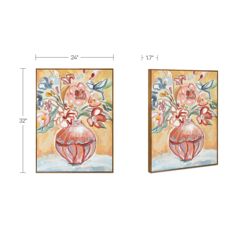 Gardener - Framed Painting - Natural