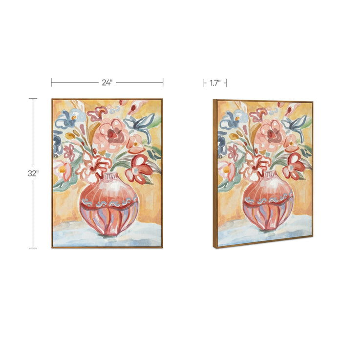 Gardener - Framed Painting - Natural