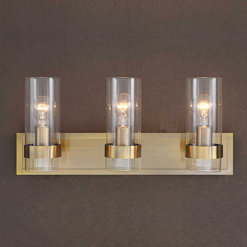 Cardiff - 3 Light Vanity - Antique Brass