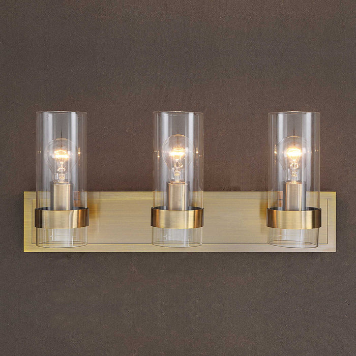 Cardiff - 3 Light Vanity - Antique Brass