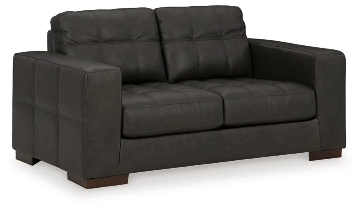 Luigi Leather Loveseat